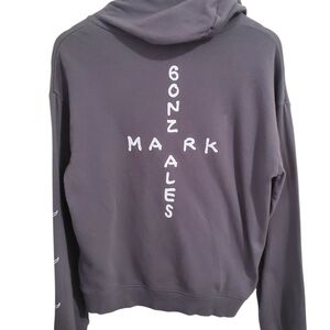 RARE GONZ HOODIE Mark Gonzales Skateboard Men Medium Gray